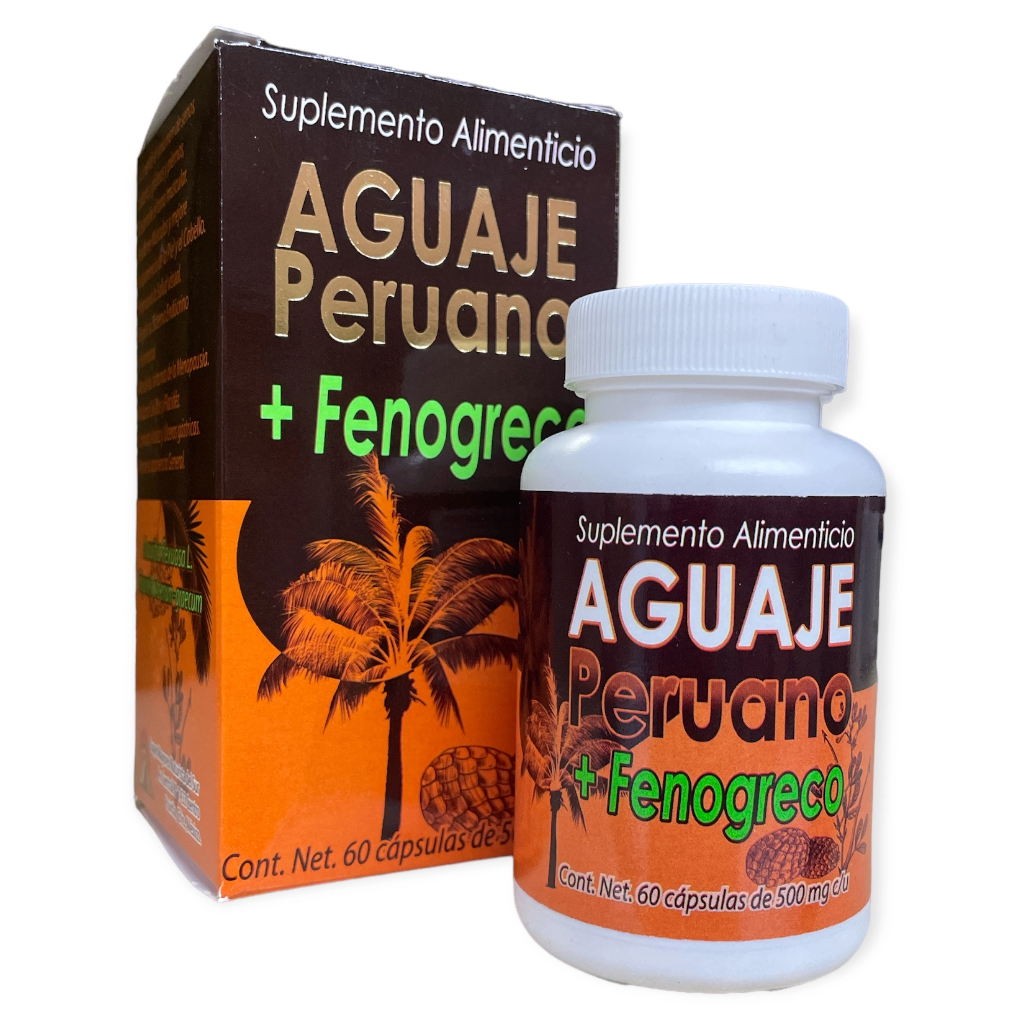Aguaje peruano con fenogreco 60 capsulas, Foto 1 Nutriseller