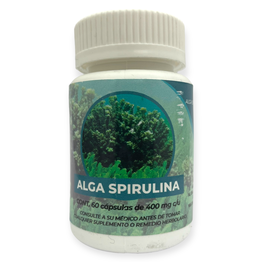 Alga espirulina 60 cápsulas, Foto 1 Nutriseller