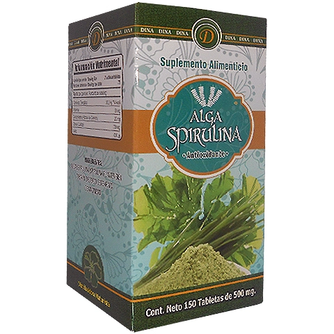 Alga spirulina 150 tabletas, Foto 1 Nutriseller