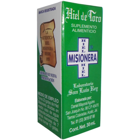 Autentica hiel misionera 30ml, Foto 1 Nutriseller