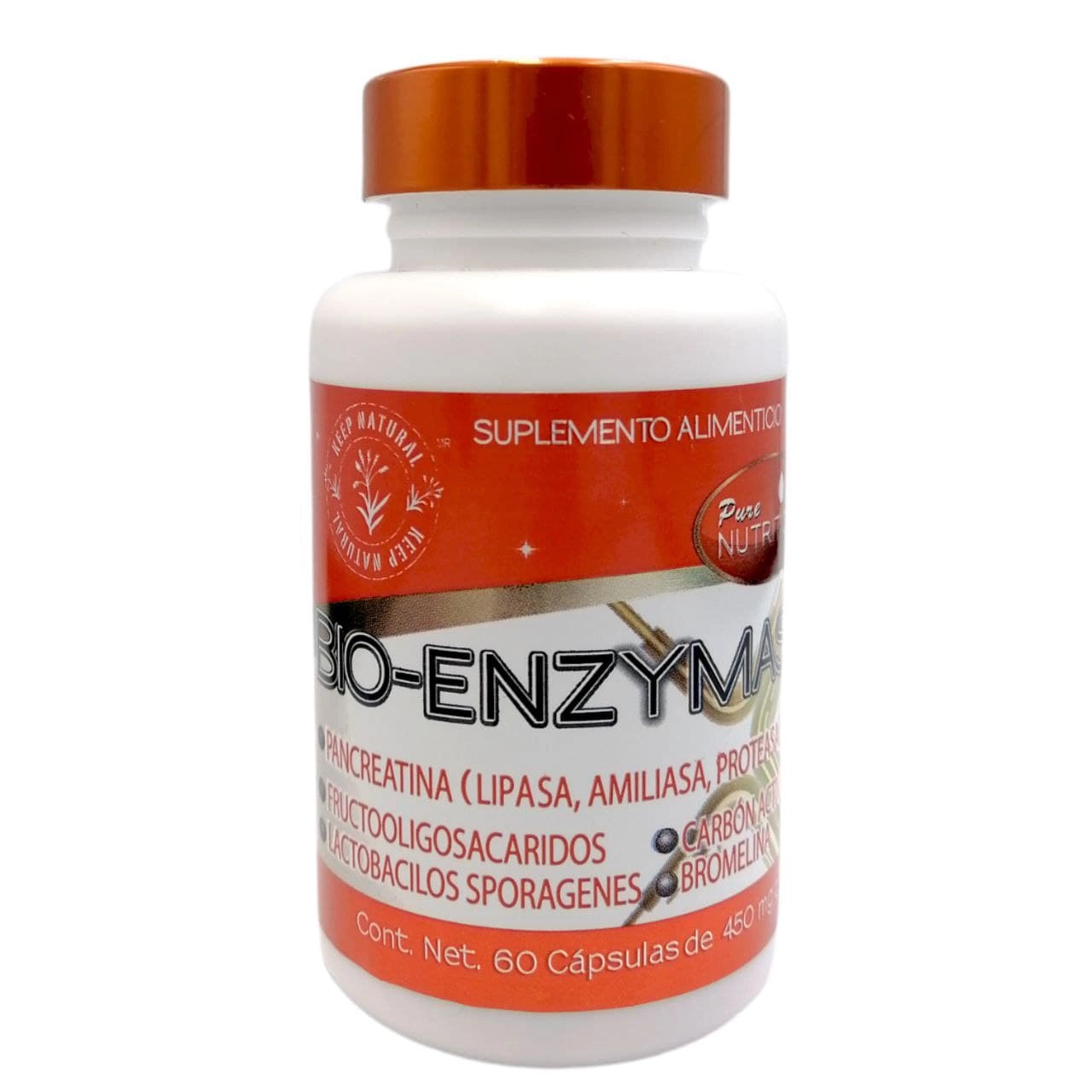 Bio Enzymas 60 capsulas 450mg, Foto 1 Nutriseller