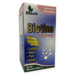 Biotina 50 cápsulas, Foto 1 Nutriseller