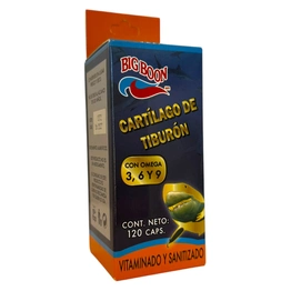 Cartilago de tiburón - Omega 3, 6, 9 120 caps., Foto 1 Nutriseller