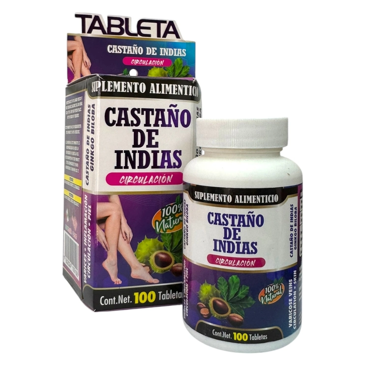 Castaño de Indias 100 tabletas Castaño de Indias 100 tabletas, Foto 1 Nutriseller
