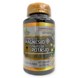 Citrato de magnesio mas citrato de potasio 60 cápsulas, Foto 1 Nutriseller