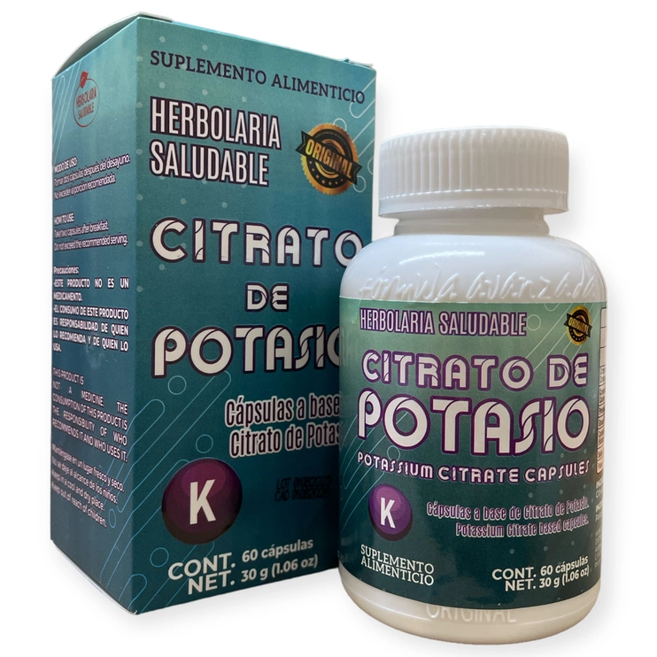 Citrato de potasio 60 cápsulas, Foto 1 Nutriseller