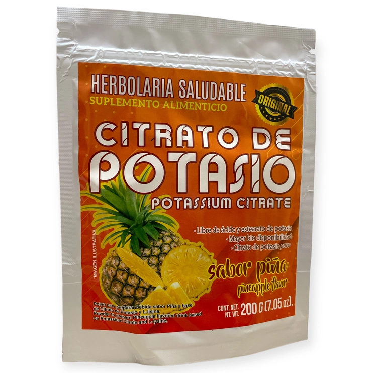 Citrato de potasio sabor piña 200grs, Foto 1 Nutriseller