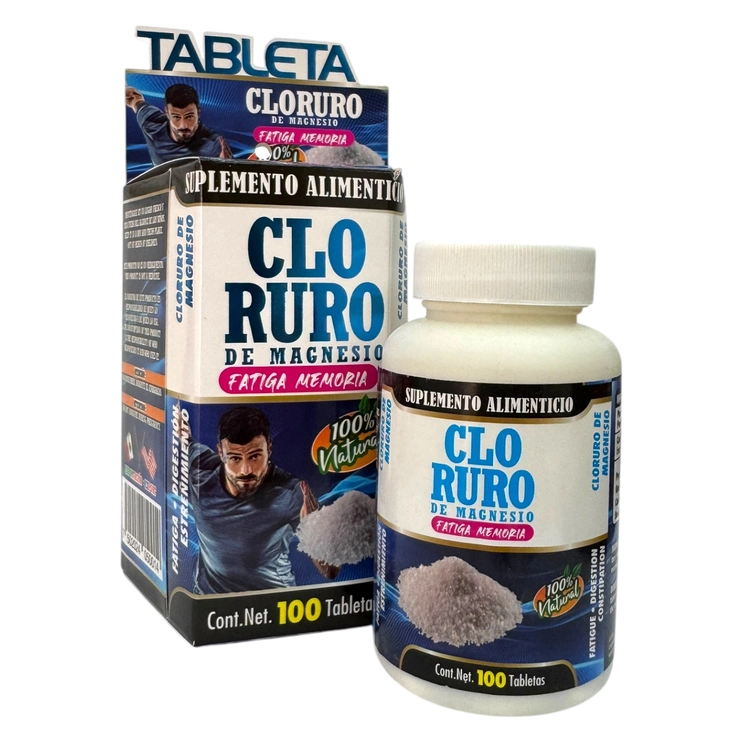 Cloruro de Magnesio 100 tabletas, Foto 1 Nutriseller