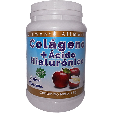 Colágeno con ácido hialurónico manzana 1kg, Foto 1 Nutriseller