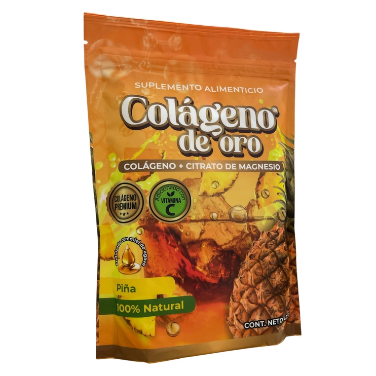 Colágeno de oro con citrato de magensio sabor piña 420g ENG-356, Foto 2 Nutriseller