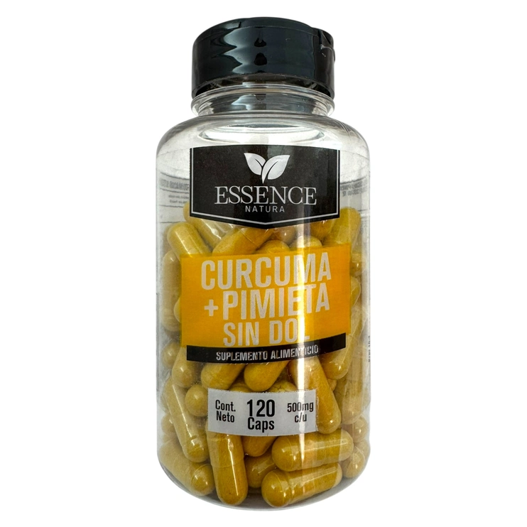 Curcuma+Pimienta Sin Dol 500mg. 120 Caps., Foto 1 Nutriseller