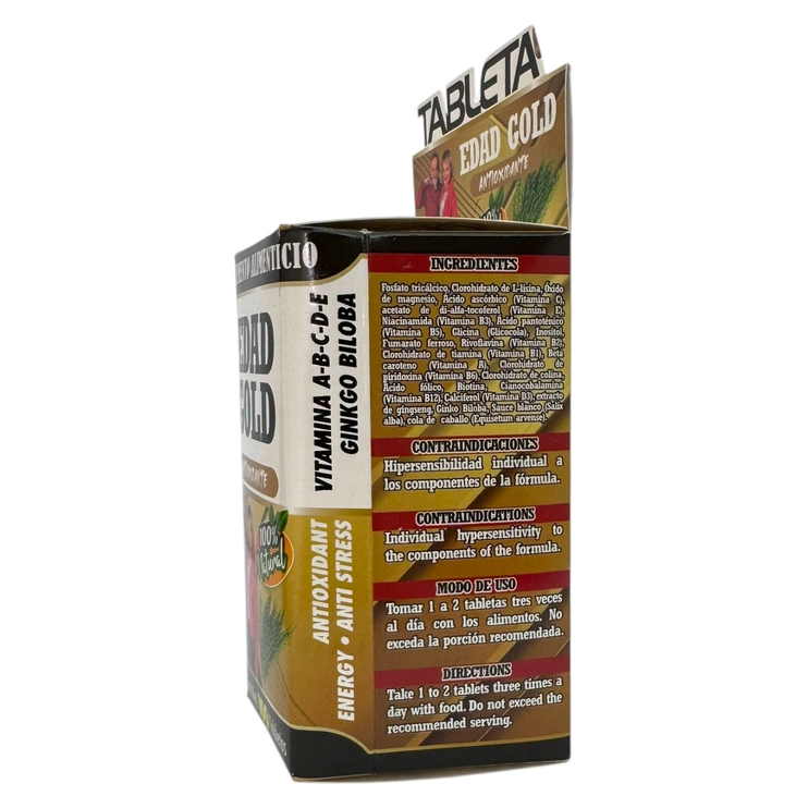 Edad Gold 100 tabletas TNL-008, Foto 3 Nutriseller
