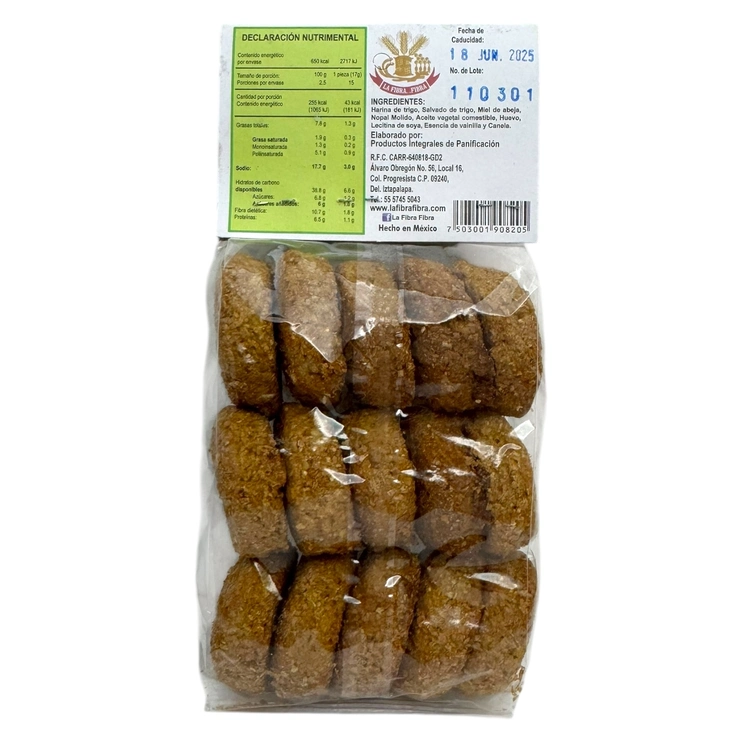 Fibritas de nopal 255g LAF-002, Foto 2 Nutriseller