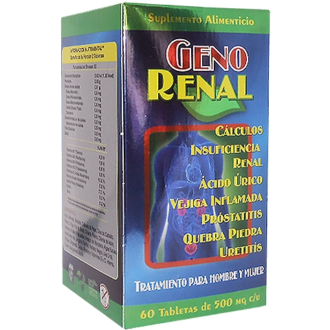 Geno renal 60 Tabletas, Foto 1 Nutriseller