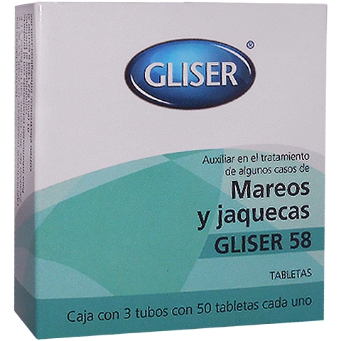 Gliser 58 mareos y jaquecas, Foto 1 Nutriseller