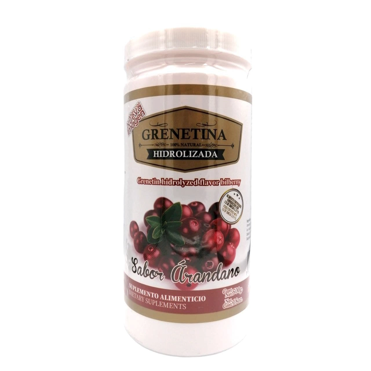 Grenetina hidrolizada sabor arándano 550g, Foto 1 Nutriseller