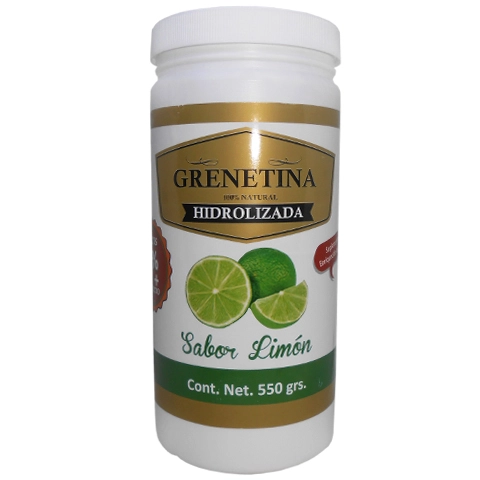 Grenetina hidrolizada sabor limón 550g, Foto 1 Nutriseller
