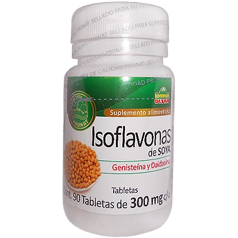 Isoflavonas de soya 90 tabletas, Foto 1 Nutriseller