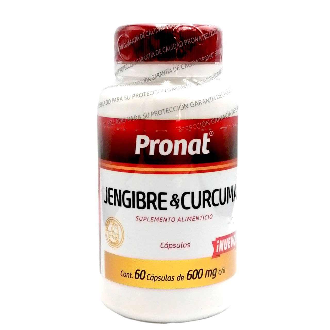 Jengibre y Curcuma Pronat 60 capsulaS, Foto 1 Nutriseller