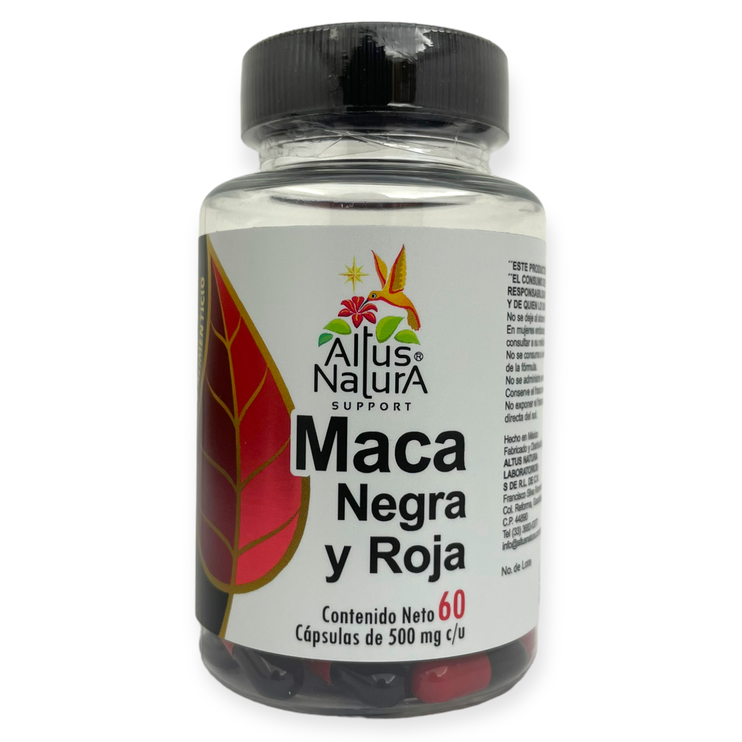 Maca negra y roja 60 cápsulas, Foto 1 Nutriseller