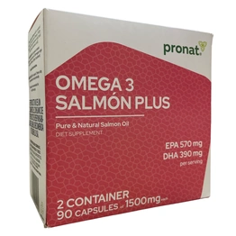 Omega 3 salmón plus dúo pack 90 cápsulas, Foto 1 Nutriseller