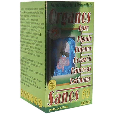 Órganos Sanos 60 Tabletas, Foto 1 Nutriseller