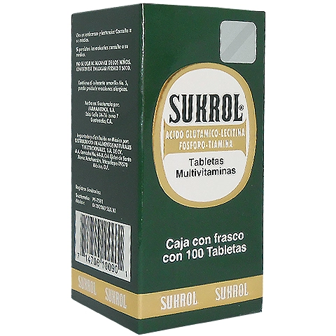 Sukrol 100 tabletas, Foto 1 Nutriseller