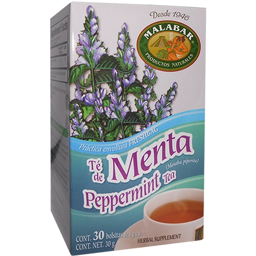 Té de menta 30 bolsitas Malabar, Foto 1 Nutriseller