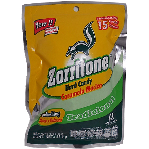 Zorritone caramelo bolsa 15 piezas, Foto 1 Nutriseller